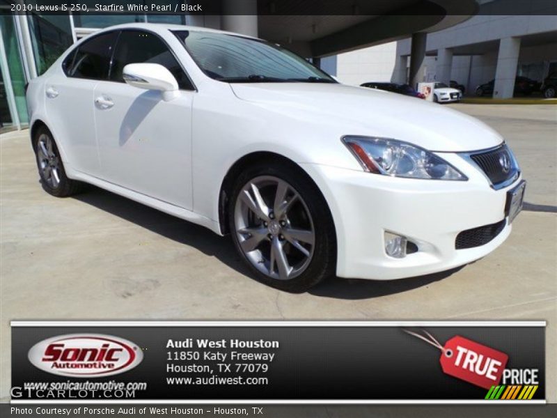 Starfire White Pearl / Black 2010 Lexus IS 250