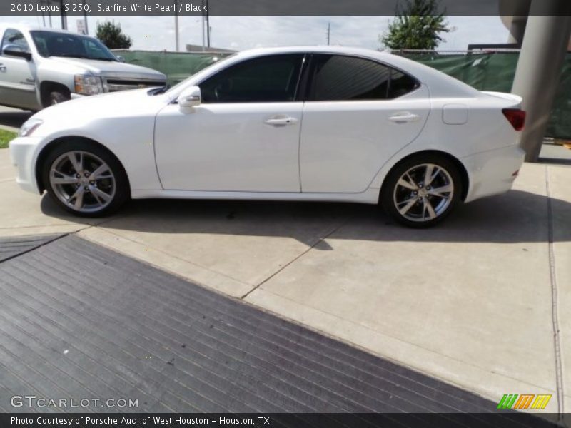 Starfire White Pearl / Black 2010 Lexus IS 250