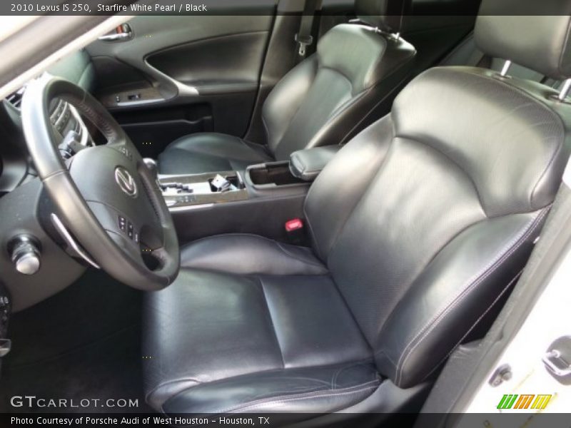 Starfire White Pearl / Black 2010 Lexus IS 250