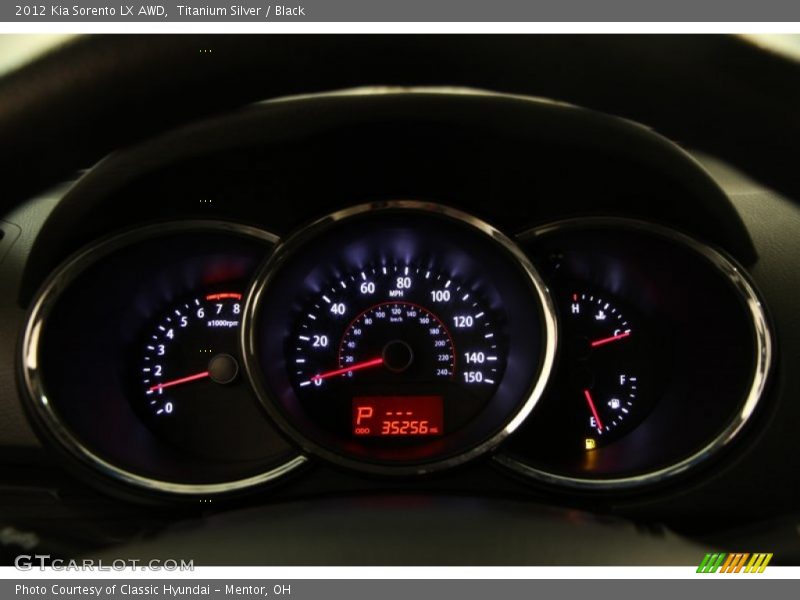 Titanium Silver / Black 2012 Kia Sorento LX AWD