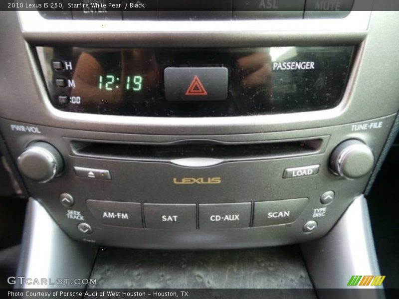 Starfire White Pearl / Black 2010 Lexus IS 250