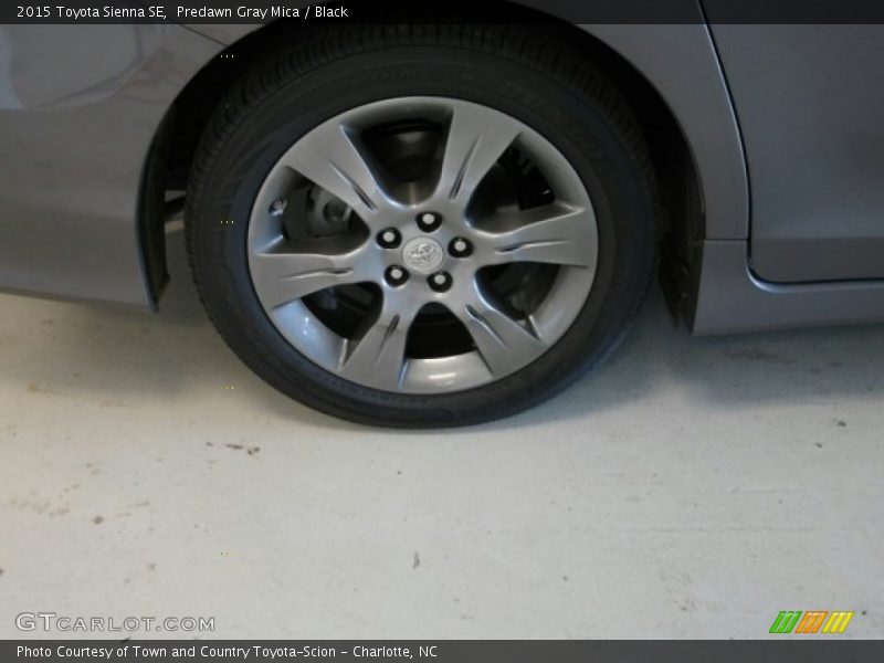 Predawn Gray Mica / Black 2015 Toyota Sienna SE