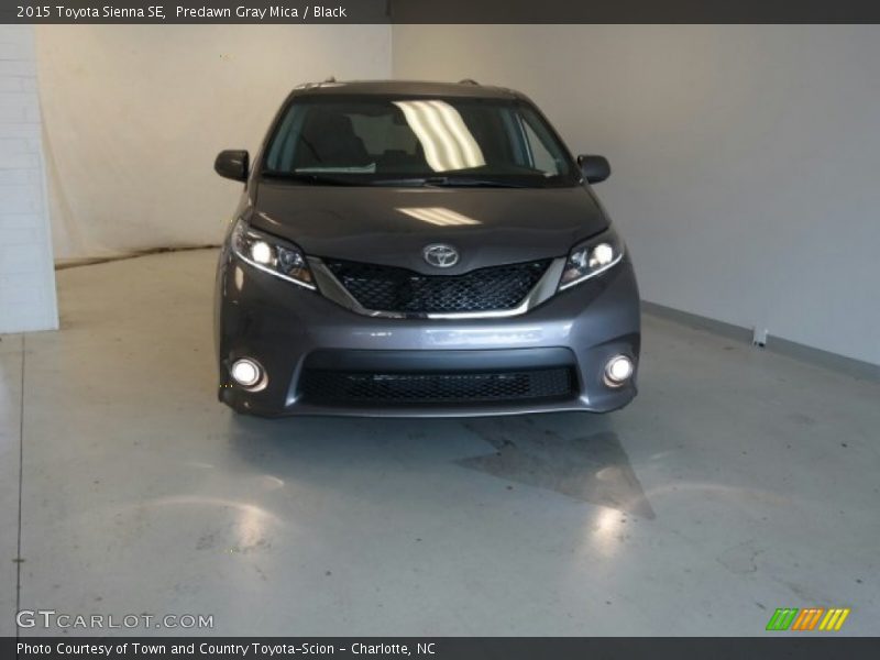 Predawn Gray Mica / Black 2015 Toyota Sienna SE