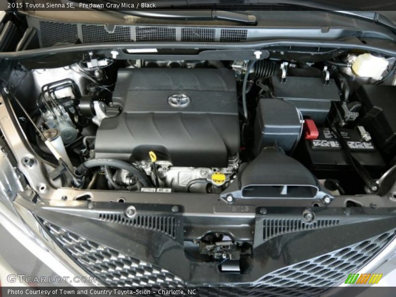 Predawn Gray Mica / Black 2015 Toyota Sienna SE