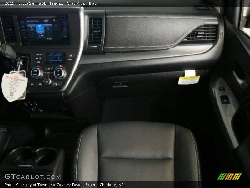 Predawn Gray Mica / Black 2015 Toyota Sienna SE