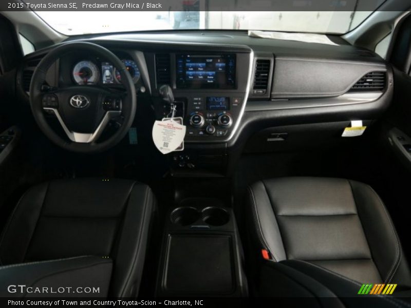 Predawn Gray Mica / Black 2015 Toyota Sienna SE