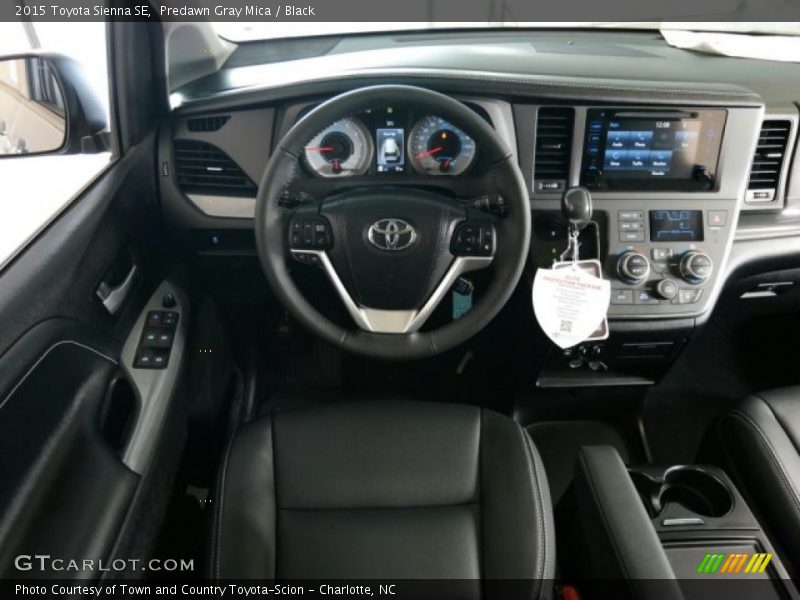 Predawn Gray Mica / Black 2015 Toyota Sienna SE