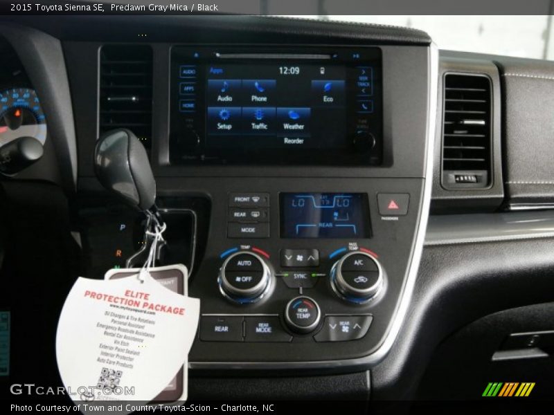 Predawn Gray Mica / Black 2015 Toyota Sienna SE