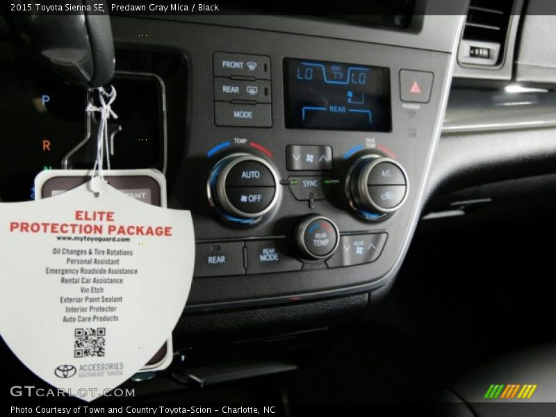 Predawn Gray Mica / Black 2015 Toyota Sienna SE