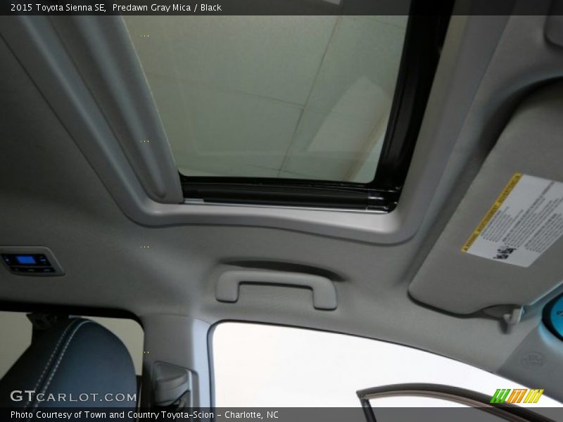 Predawn Gray Mica / Black 2015 Toyota Sienna SE