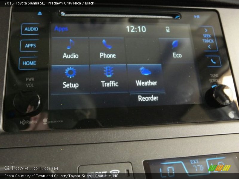 Predawn Gray Mica / Black 2015 Toyota Sienna SE