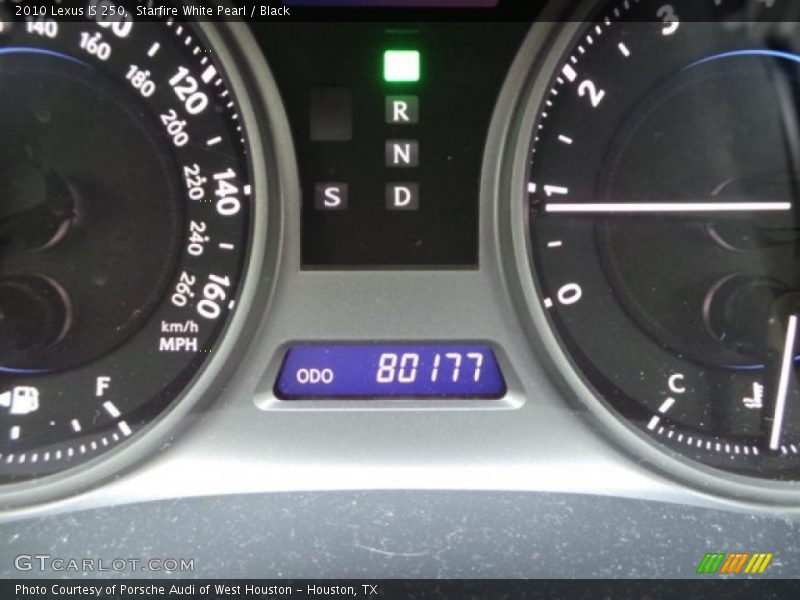 Starfire White Pearl / Black 2010 Lexus IS 250