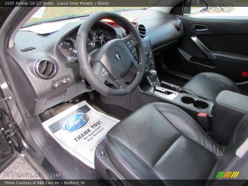 Liquid Silver Metallic / Ebony 2005 Pontiac G6 GT Sedan