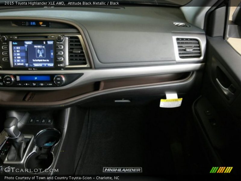 Attitude Black Metallic / Black 2015 Toyota Highlander XLE AWD