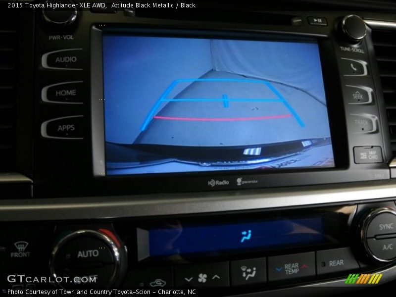 Attitude Black Metallic / Black 2015 Toyota Highlander XLE AWD