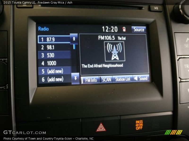 Predawn Gray Mica / Ash 2015 Toyota Camry LE
