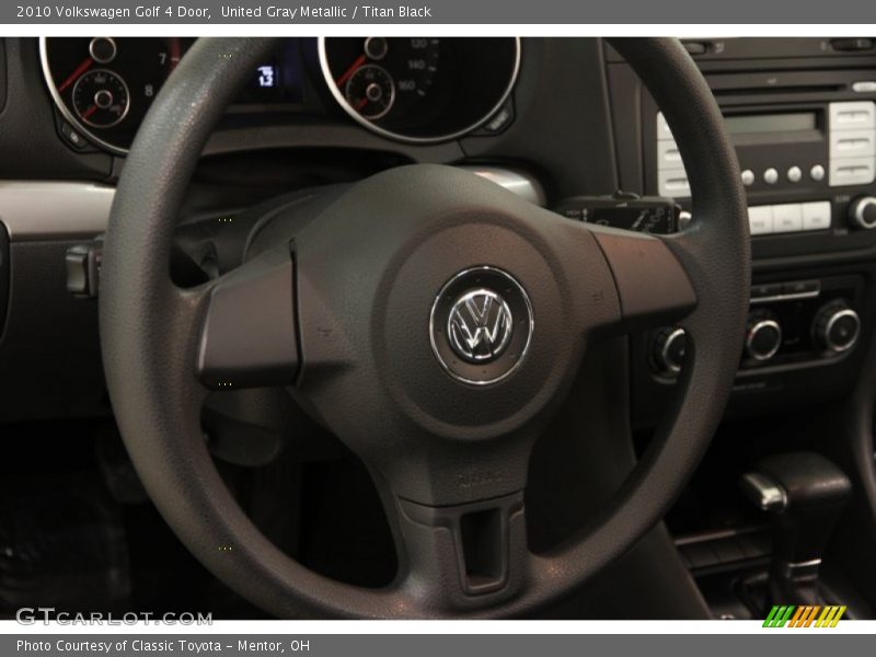 United Gray Metallic / Titan Black 2010 Volkswagen Golf 4 Door