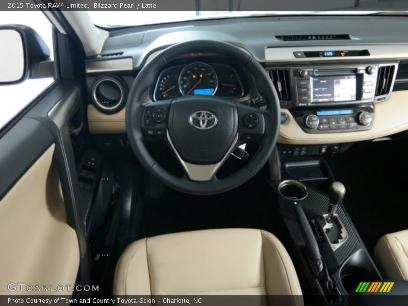 Blizzard Pearl / Latte 2015 Toyota RAV4 Limited