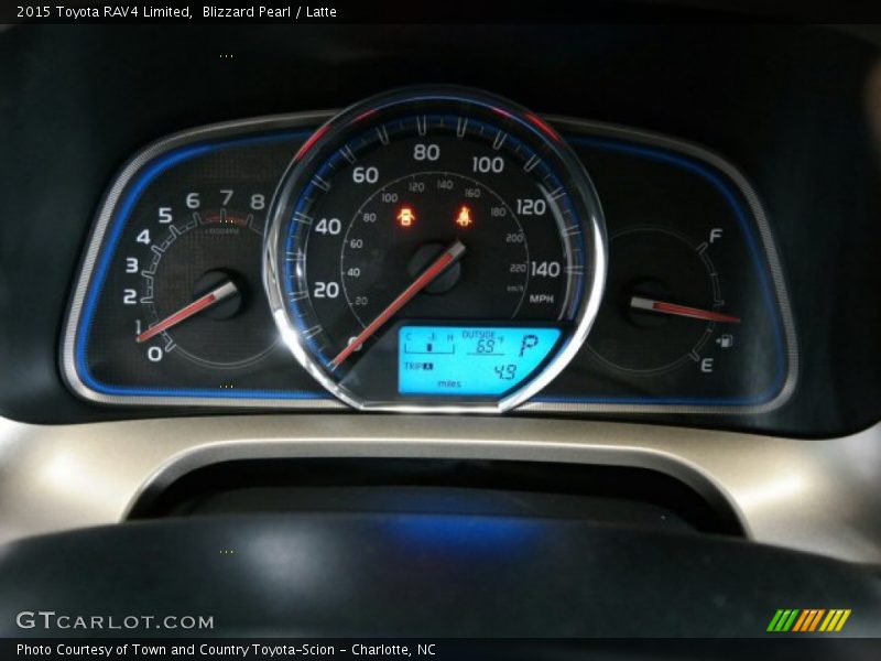 Blizzard Pearl / Latte 2015 Toyota RAV4 Limited