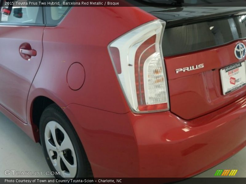 Barcelona Red Metallic / Bisque 2015 Toyota Prius Two Hybrid