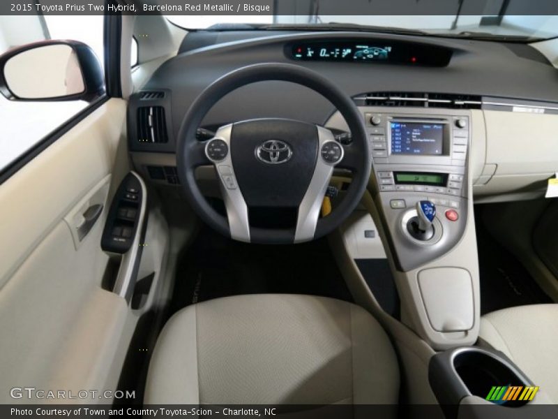 Barcelona Red Metallic / Bisque 2015 Toyota Prius Two Hybrid