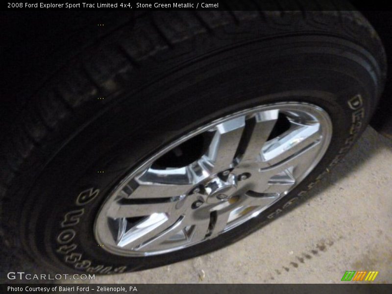 Stone Green Metallic / Camel 2008 Ford Explorer Sport Trac Limited 4x4