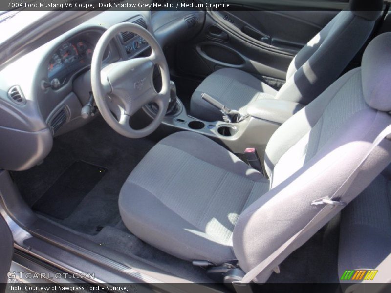 Dark Shadow Grey Metallic / Medium Graphite 2004 Ford Mustang V6 Coupe