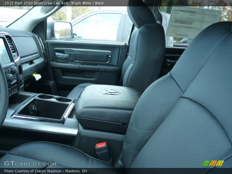 Bright White / Black 2015 Ram 1500 Sport Crew Cab 4x4