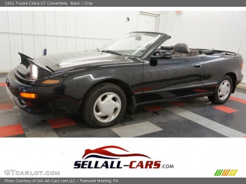 Black / Gray 1991 Toyota Celica GT Convertible