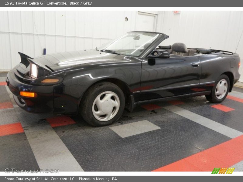 Black / Gray 1991 Toyota Celica GT Convertible