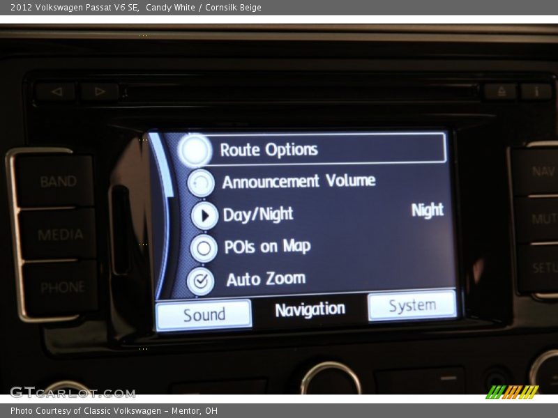 Candy White / Cornsilk Beige 2012 Volkswagen Passat V6 SE