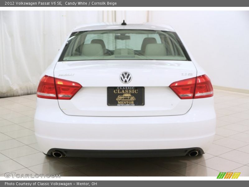 Candy White / Cornsilk Beige 2012 Volkswagen Passat V6 SE