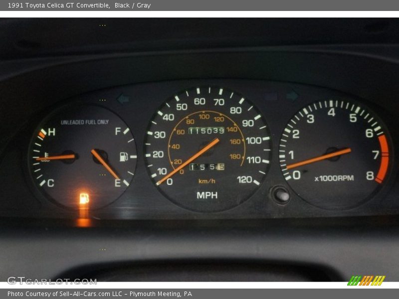  1991 Celica GT Convertible GT Convertible Gauges