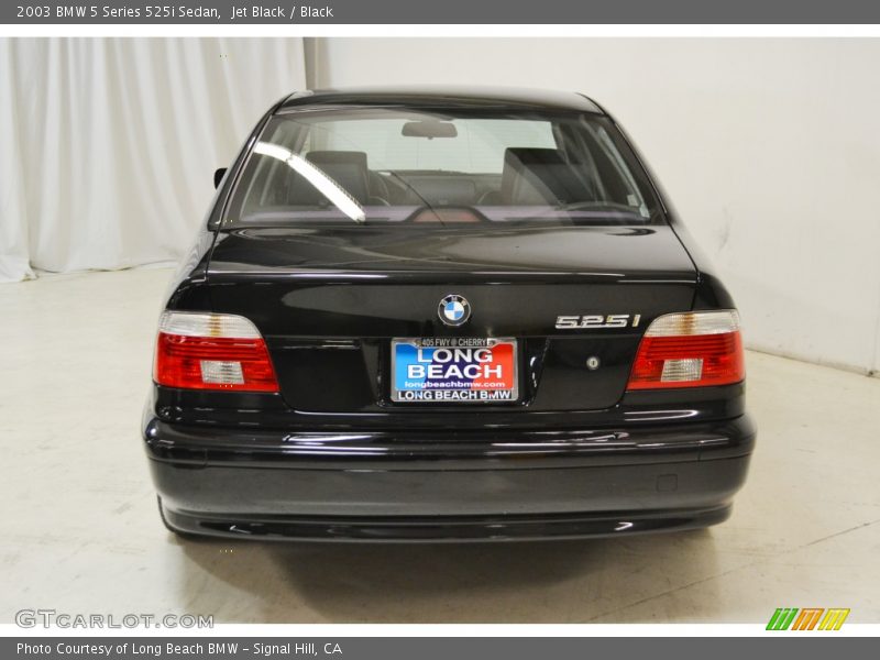 Jet Black / Black 2003 BMW 5 Series 525i Sedan