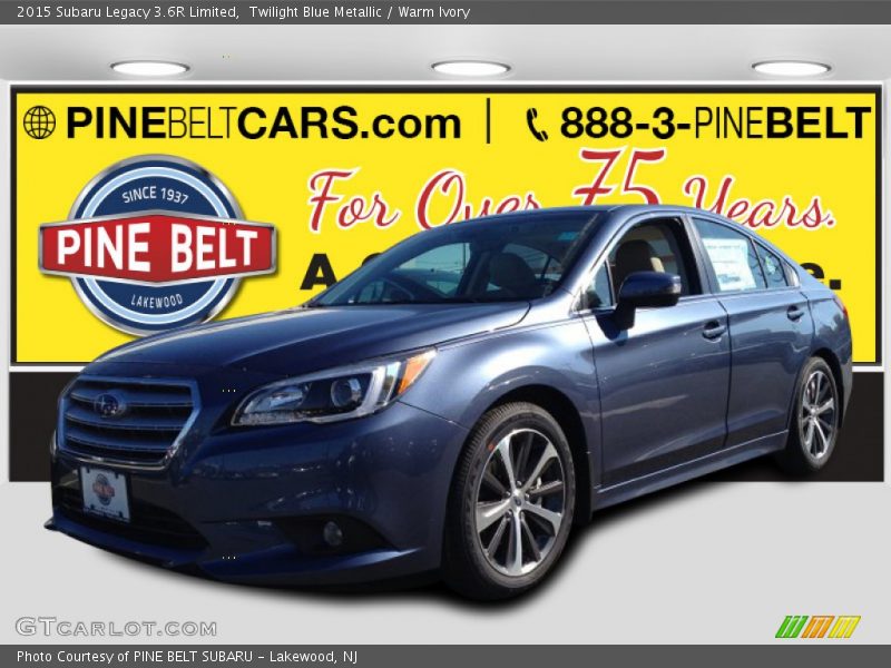 Twilight Blue Metallic / Warm Ivory 2015 Subaru Legacy 3.6R Limited