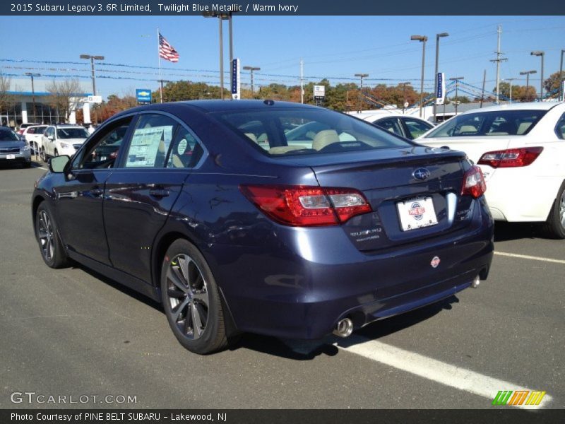 Twilight Blue Metallic / Warm Ivory 2015 Subaru Legacy 3.6R Limited