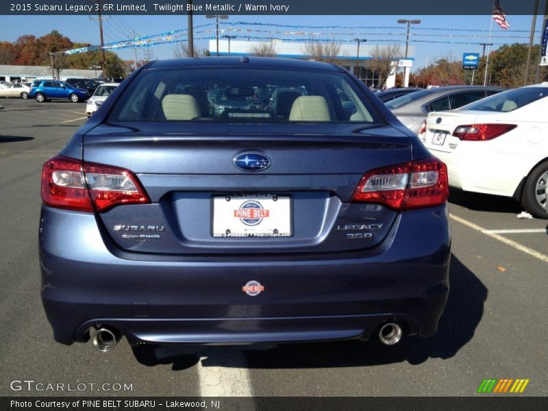 Twilight Blue Metallic / Warm Ivory 2015 Subaru Legacy 3.6R Limited