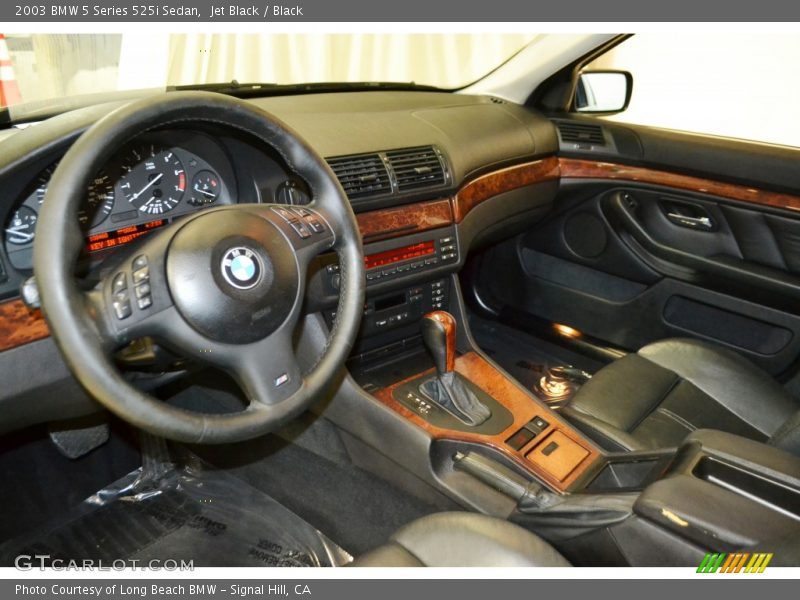 Jet Black / Black 2003 BMW 5 Series 525i Sedan
