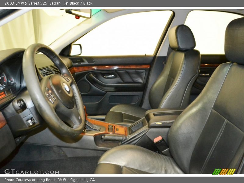 Jet Black / Black 2003 BMW 5 Series 525i Sedan