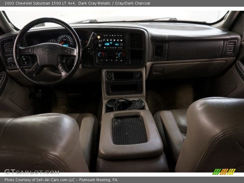 Dark Gray Metallic / Gray/Dark Charcoal 2003 Chevrolet Suburban 1500 LT 4x4