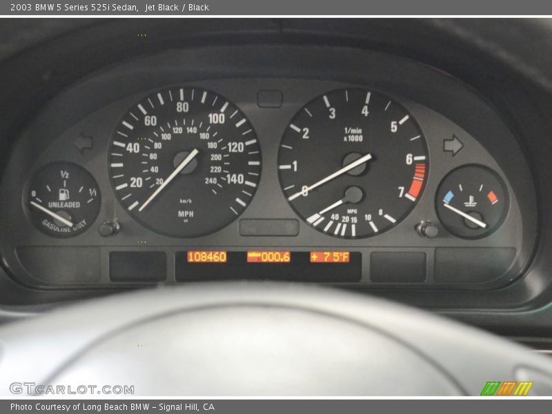Jet Black / Black 2003 BMW 5 Series 525i Sedan