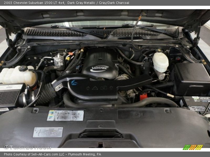 Dark Gray Metallic / Gray/Dark Charcoal 2003 Chevrolet Suburban 1500 LT 4x4