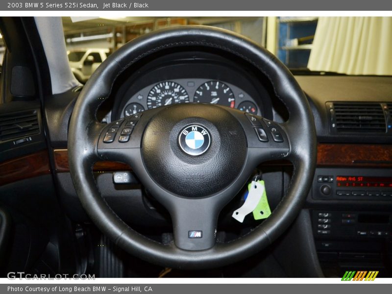 Jet Black / Black 2003 BMW 5 Series 525i Sedan