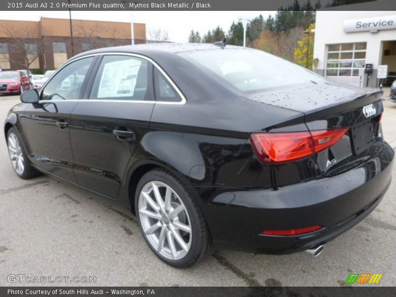 Mythos Black Metallic / Black 2015 Audi A3 2.0 Premium Plus quattro