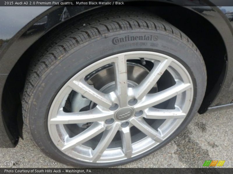 Mythos Black Metallic / Black 2015 Audi A3 2.0 Premium Plus quattro