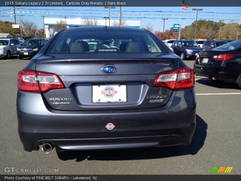 Carbide Gray Metallic / Slate Black 2015 Subaru Legacy 2.5i Limited