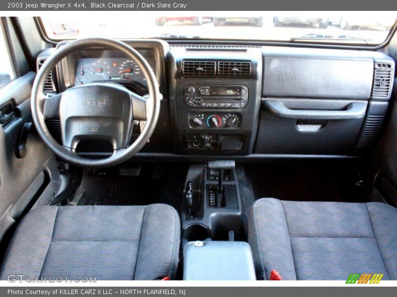 Black Clearcoat / Dark Slate Gray 2003 Jeep Wrangler X 4x4