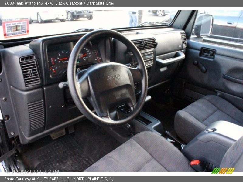 Black Clearcoat / Dark Slate Gray 2003 Jeep Wrangler X 4x4