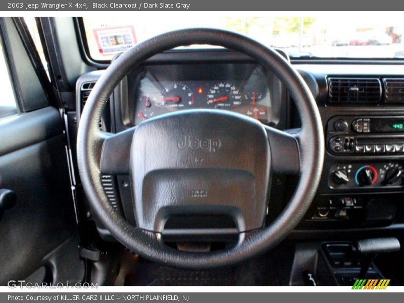 Black Clearcoat / Dark Slate Gray 2003 Jeep Wrangler X 4x4