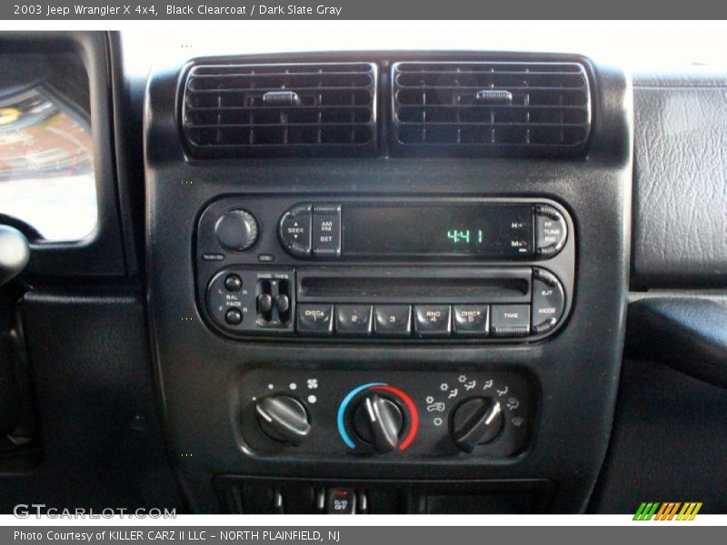 Black Clearcoat / Dark Slate Gray 2003 Jeep Wrangler X 4x4